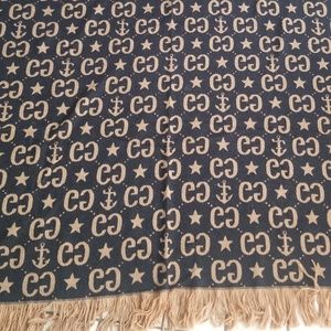 GUCCI GG PATTERN WOOL BLANKET